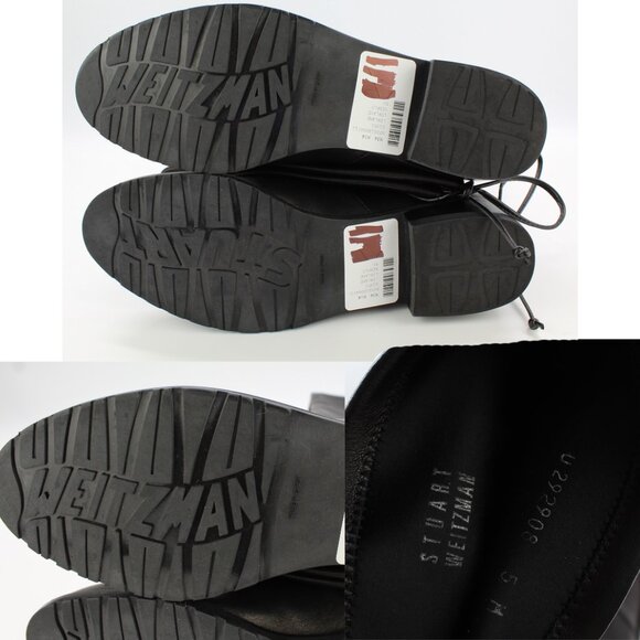 NEW Stuart Weitzman Lowland Over-the-Knee Boots-Black Leather – Small Feet - Picture 15 of 16